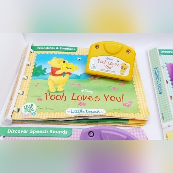 Pink with Purple Pillow Little Readers Leap Pad Lot Of books and Cartridges - Picture 7 of 11